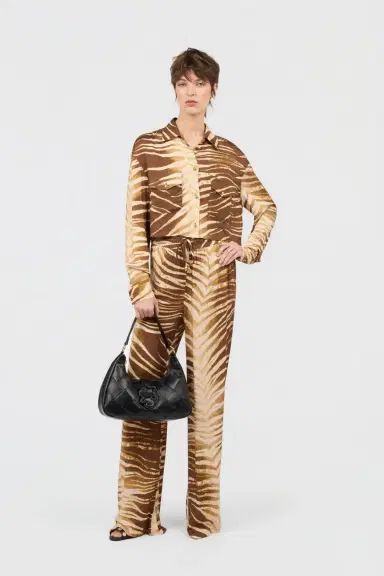Roberto Cavalli Natural Barb Print Trousers | Thumbnail 6 Roberto Cavalli Natural Barb Print Trousers | Thumbnail 6