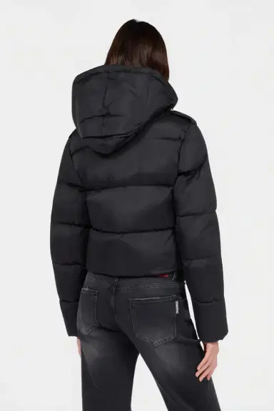 Roberto Cavalli Black Puffer Jacket with Belt | Thumbnail 3 Roberto Cavalli Black Puffer Jacket with Belt | Thumbnail 3