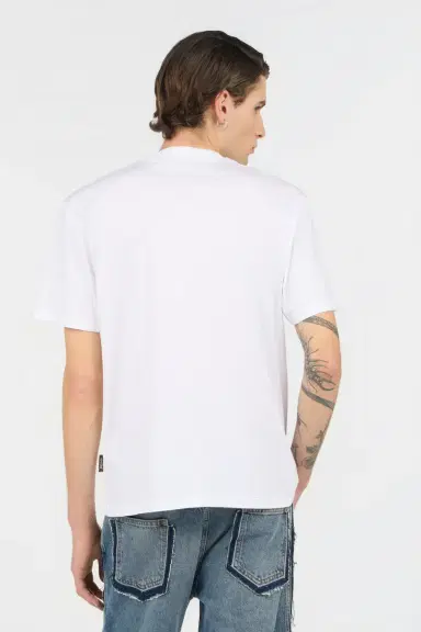 Roberto Cavalli White T-Shirt With Embroidered Logo | Thumbnail 3 Roberto Cavalli White T-Shirt With Embroidered Logo | Thumbnail 3