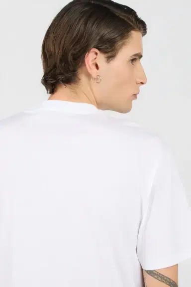 Roberto Cavalli White T-Shirt With Embroidered Logo | Thumbnail 5 Roberto Cavalli White T-Shirt With Embroidered Logo | Thumbnail 5