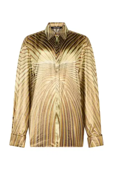 Roberto Cavalli Silk Shirt with Iside Print | Thumbnail 1 Roberto Cavalli Silk Shirt with Iside Print | Thumbnail 1