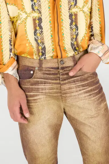 Roberto Cavalli Python Print Jeans | Thumbnail 5 Roberto Cavalli Python Print Jeans | Thumbnail 5