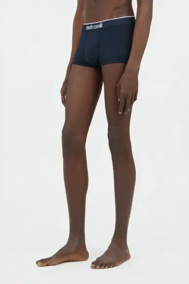 Roberto Cavalli Navy Blue Cotton Boxers Bi-Pack | Thumbnail 2 Roberto Cavalli Navy Blue Cotton Boxers Bi-Pack | Thumbnail 2