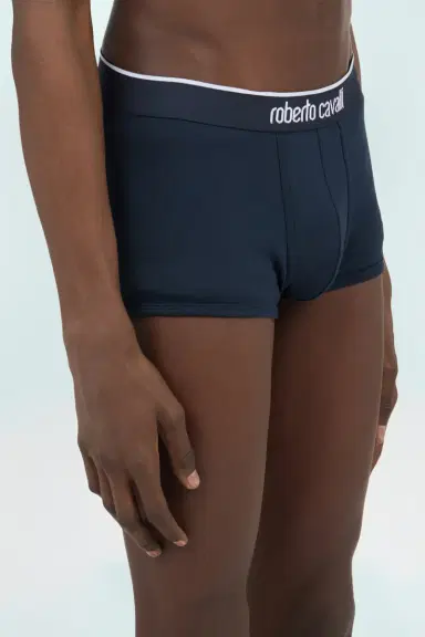 Roberto Cavalli Navy Blue Cotton Boxers Bi-Pack | Thumbnail 4 Roberto Cavalli Navy Blue Cotton Boxers Bi-Pack | Thumbnail 4