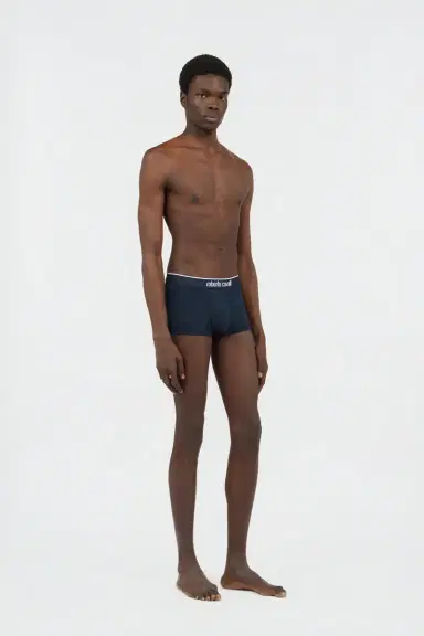 Roberto Cavalli Navy Blue Cotton Boxers Bi-Pack | Thumbnail 6 Roberto Cavalli Navy Blue Cotton Boxers Bi-Pack | Thumbnail 6
