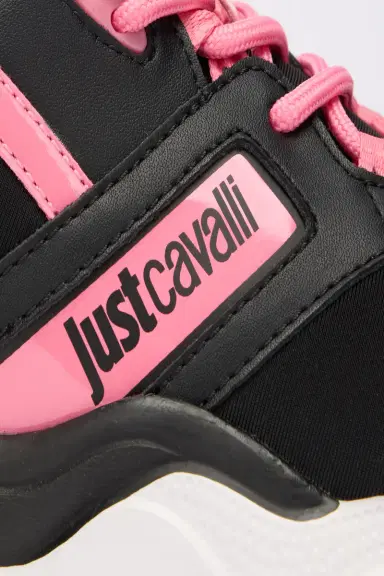 Roberto Cavalli Pink And Black Chunky Sneakers | Thumbnail 4 Roberto Cavalli Pink And Black Chunky Sneakers | Thumbnail 4