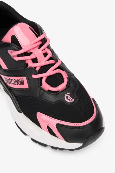 Roberto Cavalli Pink And Black Chunky Sneakers | Thumbnail 5 Roberto Cavalli Pink And Black Chunky Sneakers | Thumbnail 5