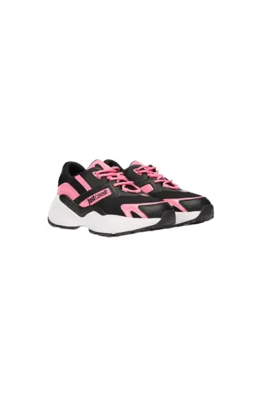 Roberto Cavalli Pink And Black Chunky Sneakers | Thumbnail 1 Roberto Cavalli Pink And Black Chunky Sneakers | Thumbnail 1