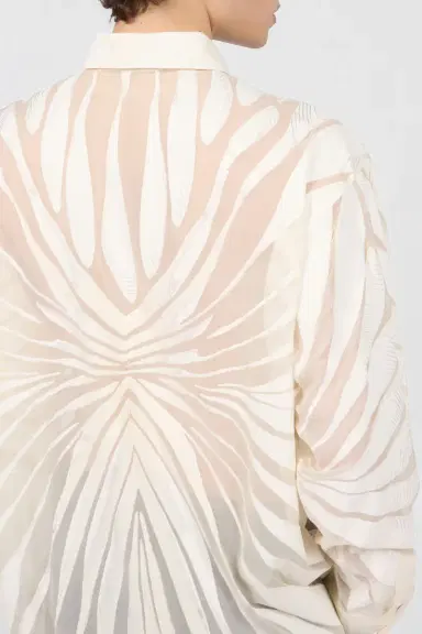 Roberto Cavalli Shirt With Ray Devoré Print | Thumbnail 5 Roberto Cavalli Shirt With Ray Devoré Print | Thumbnail 5