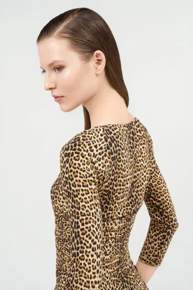 Roberto Cavalli Long-Sleeve Top with Baby Jaguar Print | Thumbnail 6 Roberto Cavalli Long-Sleeve Top with Baby Jaguar Print | Thumbnail 6