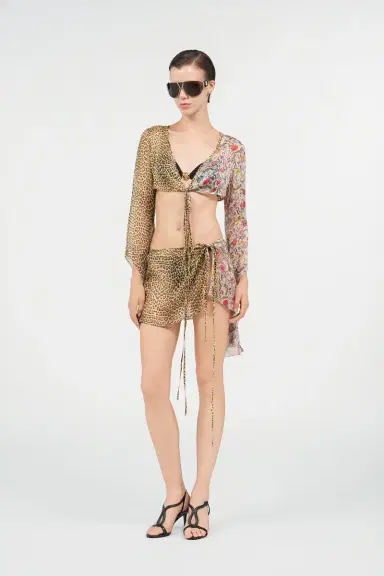 Roberto Cavalli Baby Jaguar Print Silk Top | Thumbnail 7 Roberto Cavalli Baby Jaguar Print Silk Top | Thumbnail 7