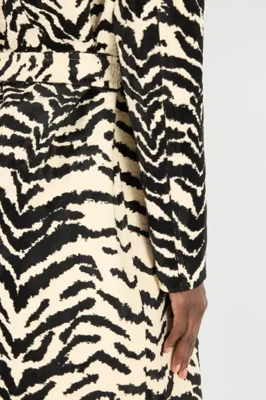 Roberto Cavalli Coat With White Tigress Print | Thumbnail 6 Roberto Cavalli Coat With White Tigress Print | Thumbnail 6