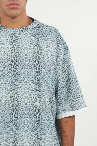 Roberto Cavalli Oversized T-shirt with Baby Jaguar Print | Thumbnail 5 Roberto Cavalli Oversized T-shirt with Baby Jaguar Print | Thumbnail 5