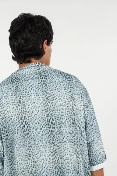 Roberto Cavalli Oversized T-shirt with Baby Jaguar Print | Thumbnail 6 Roberto Cavalli Oversized T-shirt with Baby Jaguar Print | Thumbnail 6