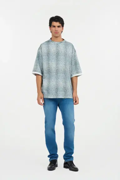 Roberto Cavalli Oversized T-shirt with Baby Jaguar Print | Thumbnail 7 Roberto Cavalli Oversized T-shirt with Baby Jaguar Print | Thumbnail 7