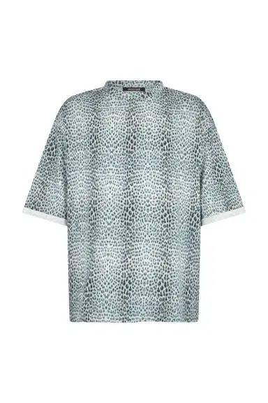 Roberto Cavalli Oversized T-shirt with Baby Jaguar Print | Thumbnail 1 Roberto Cavalli Oversized T-shirt with Baby Jaguar Print | Thumbnail 1