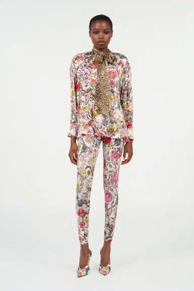 Roberto Cavalli Florentine Flowers Print Leggings | Thumbnail 2 Roberto Cavalli Florentine Flowers Print Leggings | Thumbnail 2