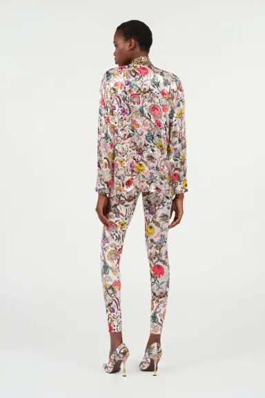 Roberto Cavalli Florentine Flowers Print Leggings | Thumbnail 3 Roberto Cavalli Florentine Flowers Print Leggings | Thumbnail 3