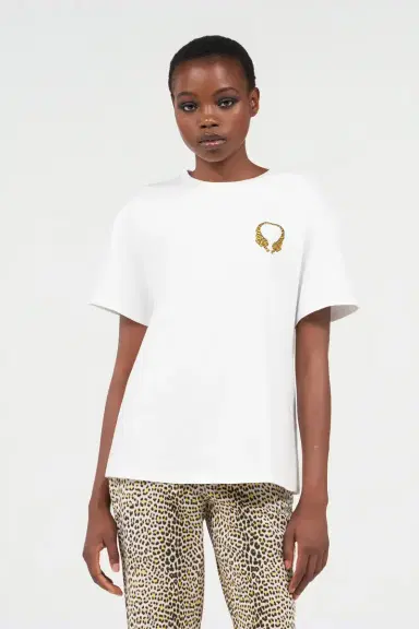 Roberto Cavalli Cotton T-shirt with Tigers | Thumbnail 2 Roberto Cavalli Cotton T-shirt with Tigers | Thumbnail 2