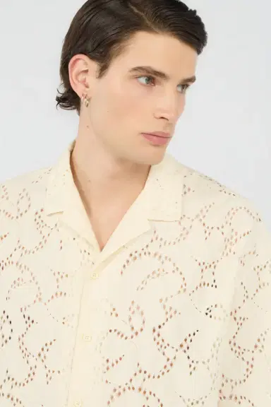 Roberto Cavalli Ivory Tailored Shirt | Thumbnail 4 Roberto Cavalli Ivory Tailored Shirt | Thumbnail 4