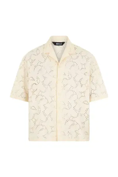 Roberto Cavalli Ivory Tailored Shirt | Thumbnail 1 Roberto Cavalli Ivory Tailored Shirt | Thumbnail 1