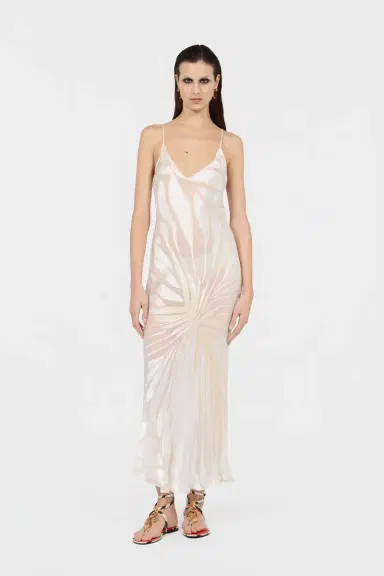 Roberto Cavalli Slip Dress With Ray Devoré Print | Thumbnail 2 Roberto Cavalli Slip Dress With Ray Devoré Print | Thumbnail 2