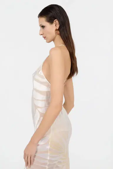Roberto Cavalli Slip Dress With Ray Devoré Print | Thumbnail 5 Roberto Cavalli Slip Dress With Ray Devoré Print | Thumbnail 5