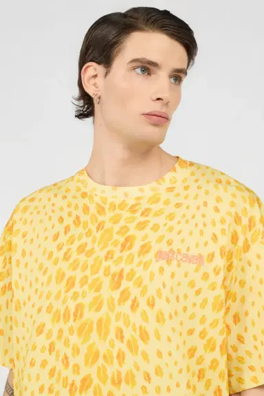 Roberto Cavalli The Jaguar Kiss Print T-shirt | Thumbnail 4 Roberto Cavalli The Jaguar Kiss Print T-shirt | Thumbnail 4