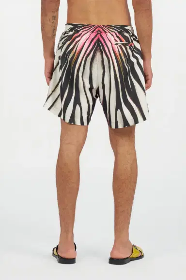 Roberto Cavalli Ray Of Gold Print Nylon Sea Shorts | Thumbnail 3 Roberto Cavalli Ray Of Gold Print Nylon Sea Shorts | Thumbnail 3