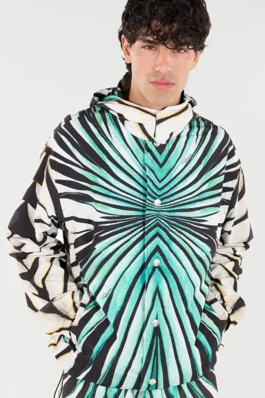 Roberto Cavalli Ray Of Sea Print Bomber | Thumbnail 5 Roberto Cavalli Ray Of Sea Print Bomber | Thumbnail 5