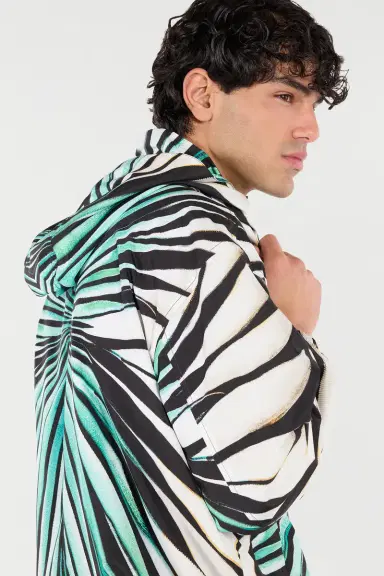 Roberto Cavalli Ray Of Sea Print Bomber | Thumbnail 6 Roberto Cavalli Ray Of Sea Print Bomber | Thumbnail 6