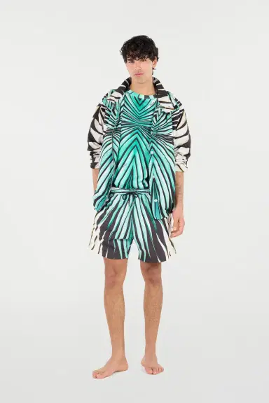 Roberto Cavalli Ray Of Sea Print Bomber | Thumbnail 7 Roberto Cavalli Ray Of Sea Print Bomber | Thumbnail 7