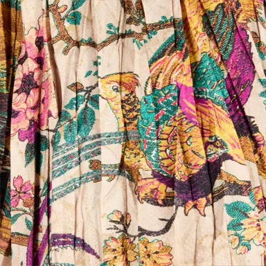 Roberto Cavalli Midi Skirt With Oriental Bird Print | Thumbnail 4 Roberto Cavalli Midi Skirt With Oriental Bird Print | Thumbnail 4