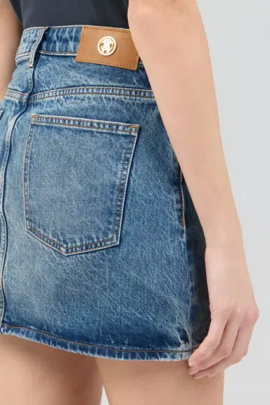 Roberto Cavalli Blue Denim Mini Skirt | Thumbnail 5 Roberto Cavalli Blue Denim Mini Skirt | Thumbnail 5