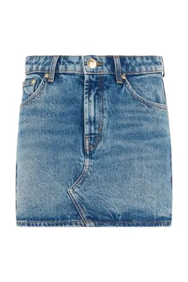 Roberto Cavalli Blue Denim Mini Skirt | Thumbnail 1 Roberto Cavalli Blue Denim Mini Skirt | Thumbnail 1