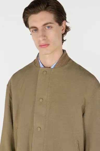 Roberto Cavalli Buttoned Bomber Jacket | Thumbnail 5 Roberto Cavalli Buttoned Bomber Jacket | Thumbnail 5