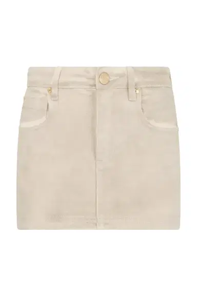 Roberto Cavalli Beige Denim Mini Skirt With Rhinestone Embellishment | Thumbnail 1 Roberto Cavalli Beige Denim Mini Skirt With Rhinestone Embellishment | Thumbnail 1