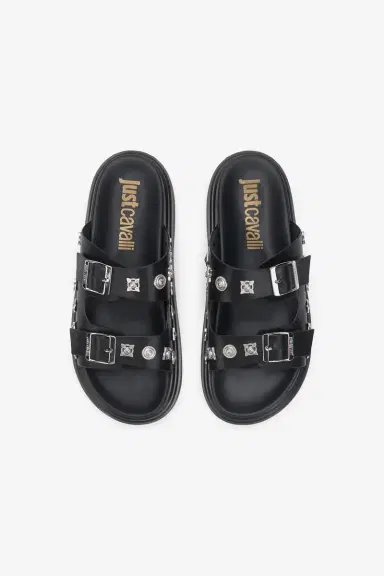 Roberto Cavalli Black Summer Sandals | Thumbnail 3 Roberto Cavalli Black Summer Sandals | Thumbnail 3
