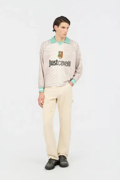 Roberto Cavalli Sports Jersey With Natural Barb Print And JC Logo | Thumbnail 6 Roberto Cavalli Sports Jersey With Natural Barb Print And JC Logo | Thumbnail 6