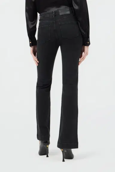 Roberto Cavalli Jeans Flared Black With Floral Embroidery | Thumbnail 3 Roberto Cavalli Jeans Flared Black With Floral Embroidery | Thumbnail 3