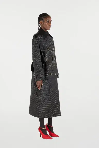 Roberto Cavalli Long Trench Coat With Dragons | Thumbnail 2 Roberto Cavalli Long Trench Coat With Dragons | Thumbnail 2