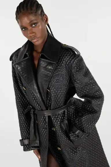Roberto Cavalli Long Trench Coat With Dragons | Thumbnail 4 Roberto Cavalli Long Trench Coat With Dragons | Thumbnail 4