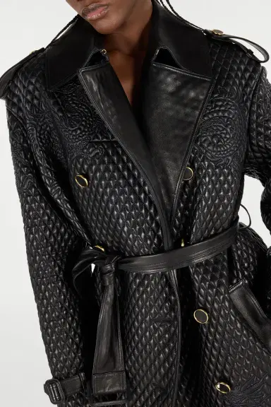Roberto Cavalli Long Trench Coat With Dragons | Thumbnail 5 Roberto Cavalli Long Trench Coat With Dragons | Thumbnail 5