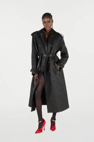 Roberto Cavalli Long Trench Coat With Dragons | Thumbnail 6 Roberto Cavalli Long Trench Coat With Dragons | Thumbnail 6