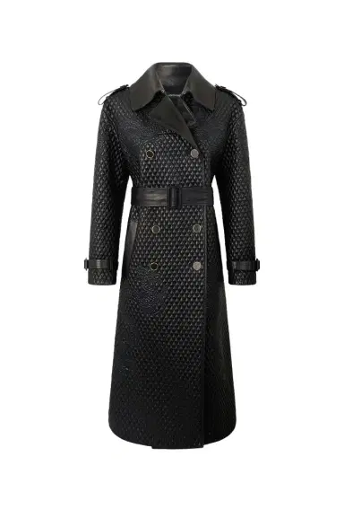 Roberto Cavalli Long Trench Coat With Dragons | Thumbnail 1 Roberto Cavalli Long Trench Coat With Dragons | Thumbnail 1