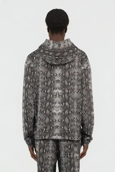 Roberto Cavalli Python Print Hoodie Sweatshirt | Thumbnail 3 Roberto Cavalli Python Print Hoodie Sweatshirt | Thumbnail 3