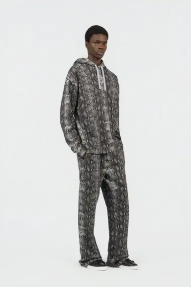 Roberto Cavalli Python Print Hoodie Sweatshirt | Thumbnail 6 Roberto Cavalli Python Print Hoodie Sweatshirt | Thumbnail 6