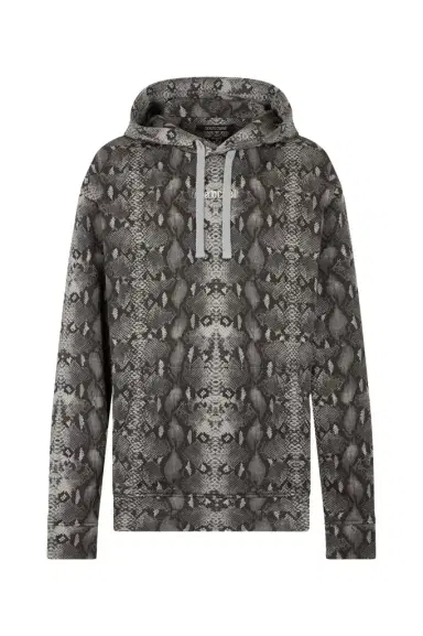 Roberto Cavalli Python Print Hoodie Sweatshirt | Thumbnail 1 Roberto Cavalli Python Print Hoodie Sweatshirt | Thumbnail 1