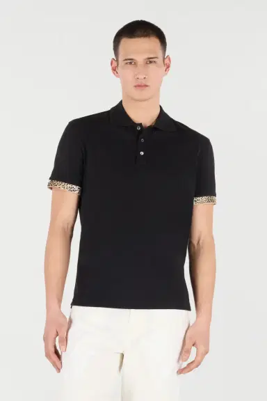 Roberto Cavalli Polo With Jaguar Skin Details | Thumbnail 2 Roberto Cavalli Polo With Jaguar Skin Details | Thumbnail 2