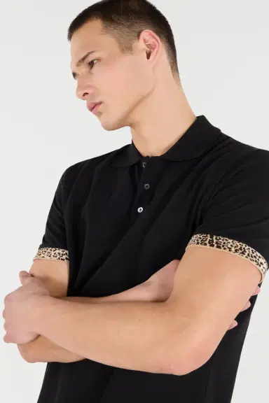 Roberto Cavalli Polo With Jaguar Skin Details | Thumbnail 5 Roberto Cavalli Polo With Jaguar Skin Details | Thumbnail 5